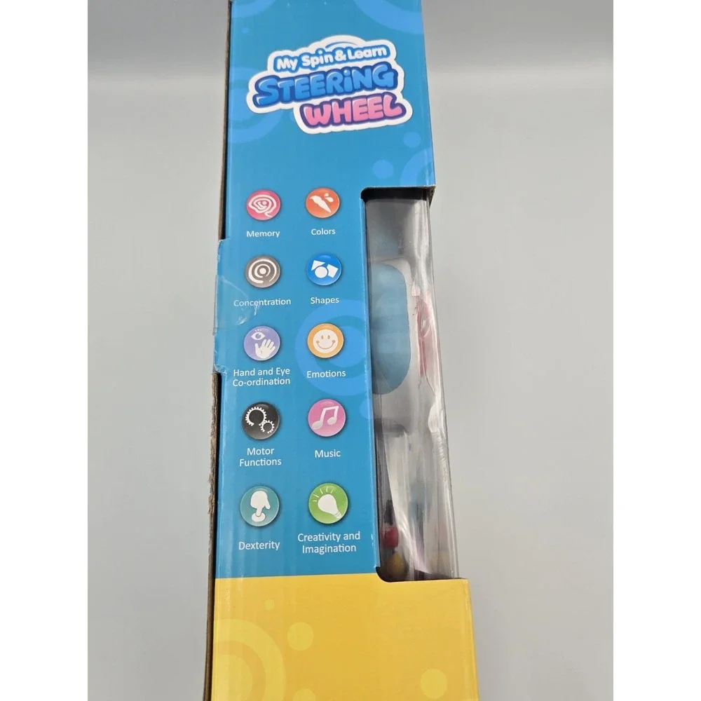 My Spin & Learn Steering Wheel Interactive Educational Toy Lights and Sounds‎